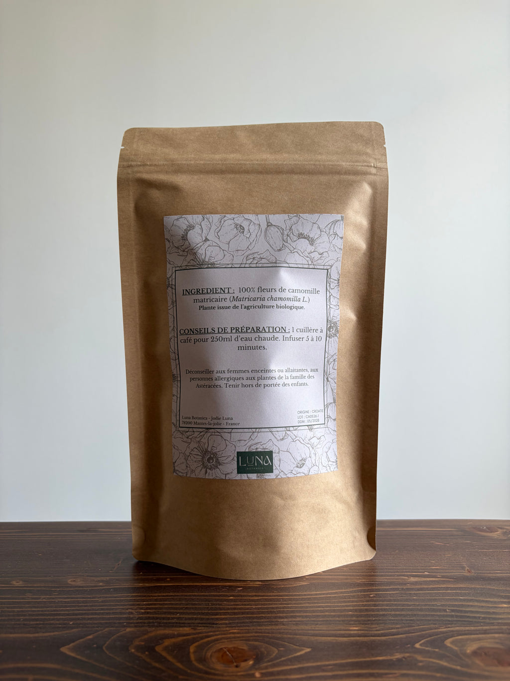 Camomille matricaire – Fleurs séchées – 100 g