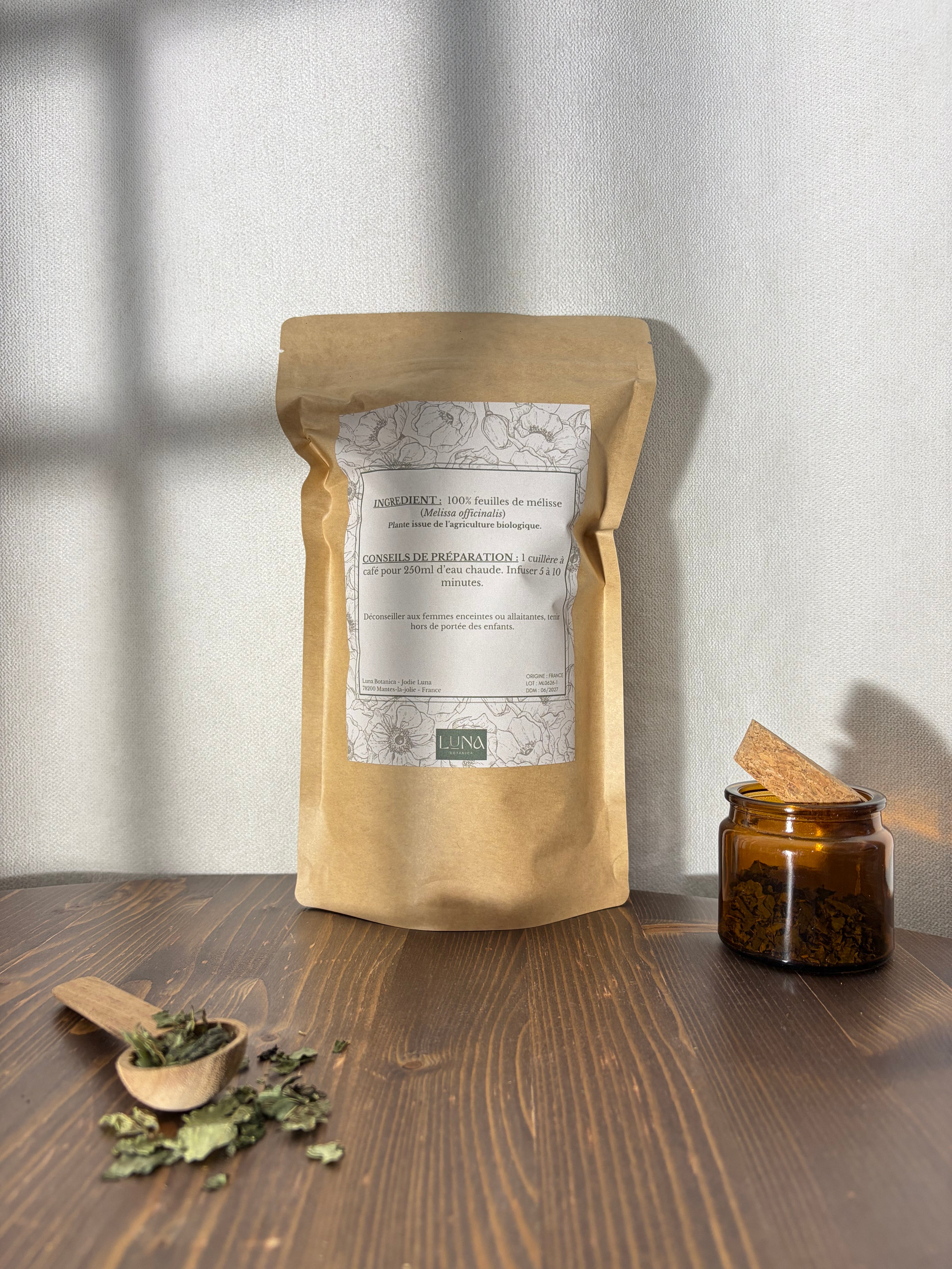 Mélisse – Feuilles séchées – 50 g