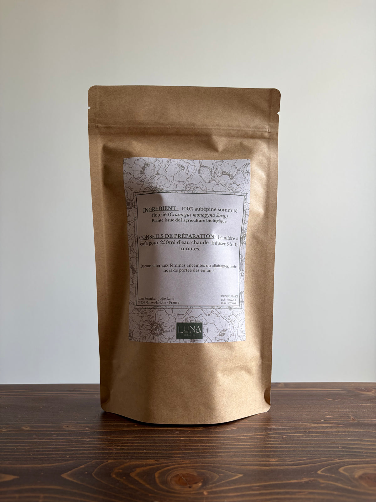 Aubépine - sommité fleurie - 100 g