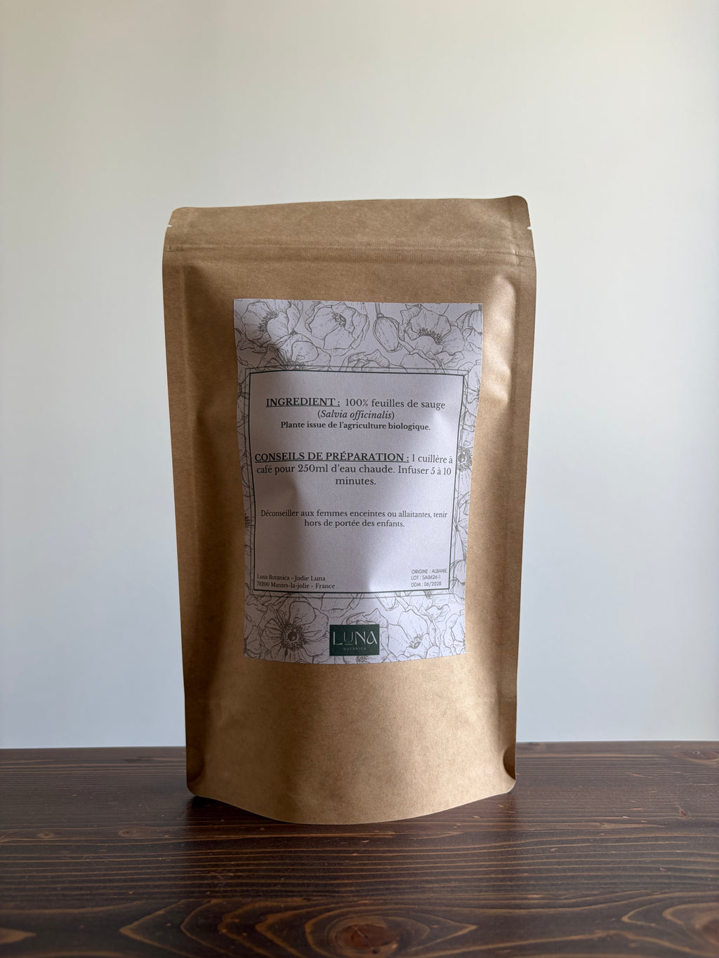 Sauge – Feuilles séchées – 100 g