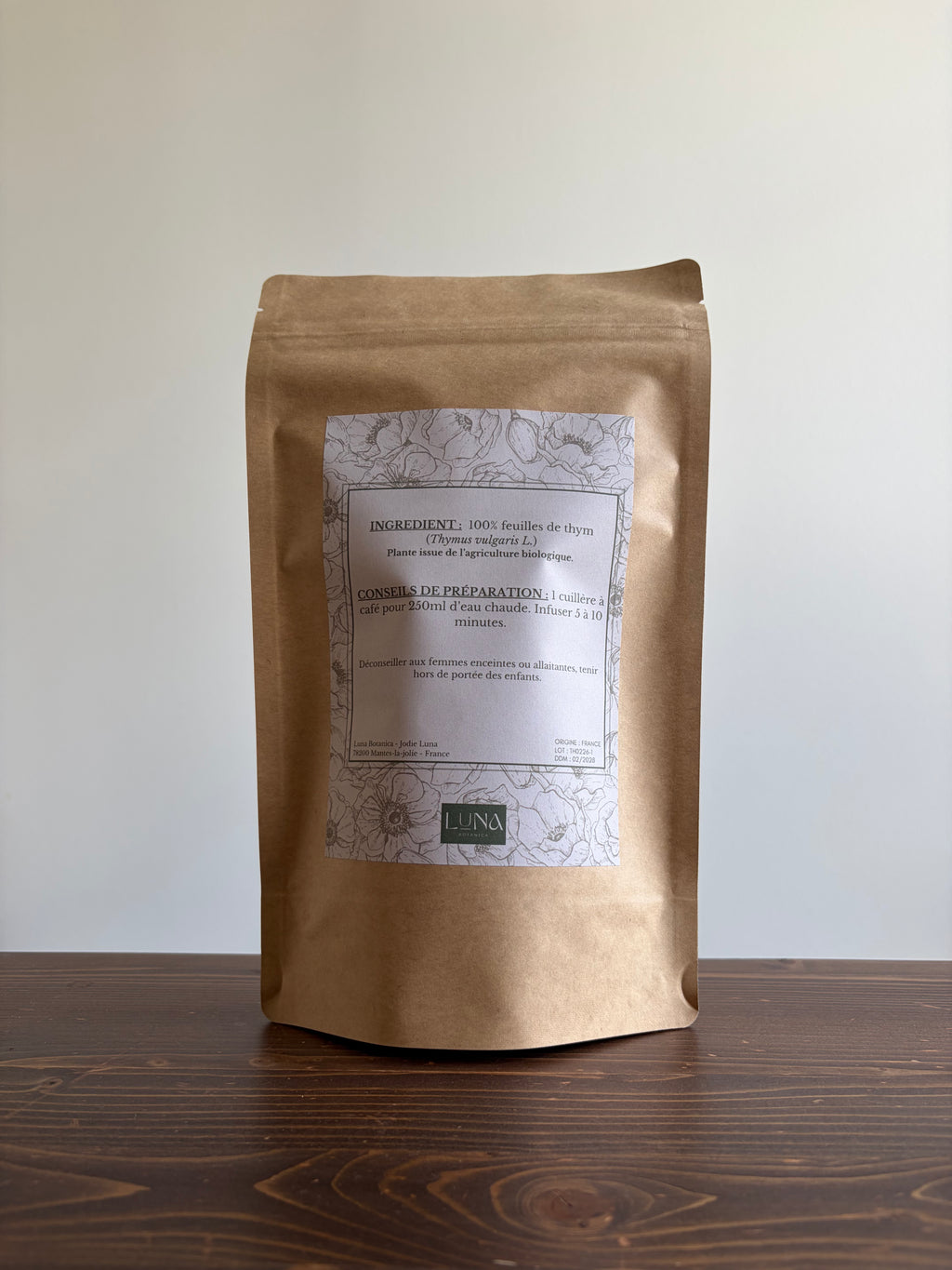 Thym – Feuilles séchées – 100 g