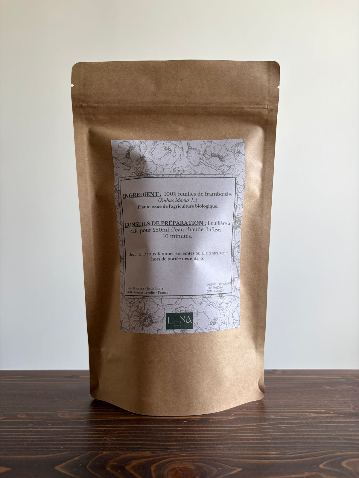 Framboisier – Feuilles séchées – 100 g