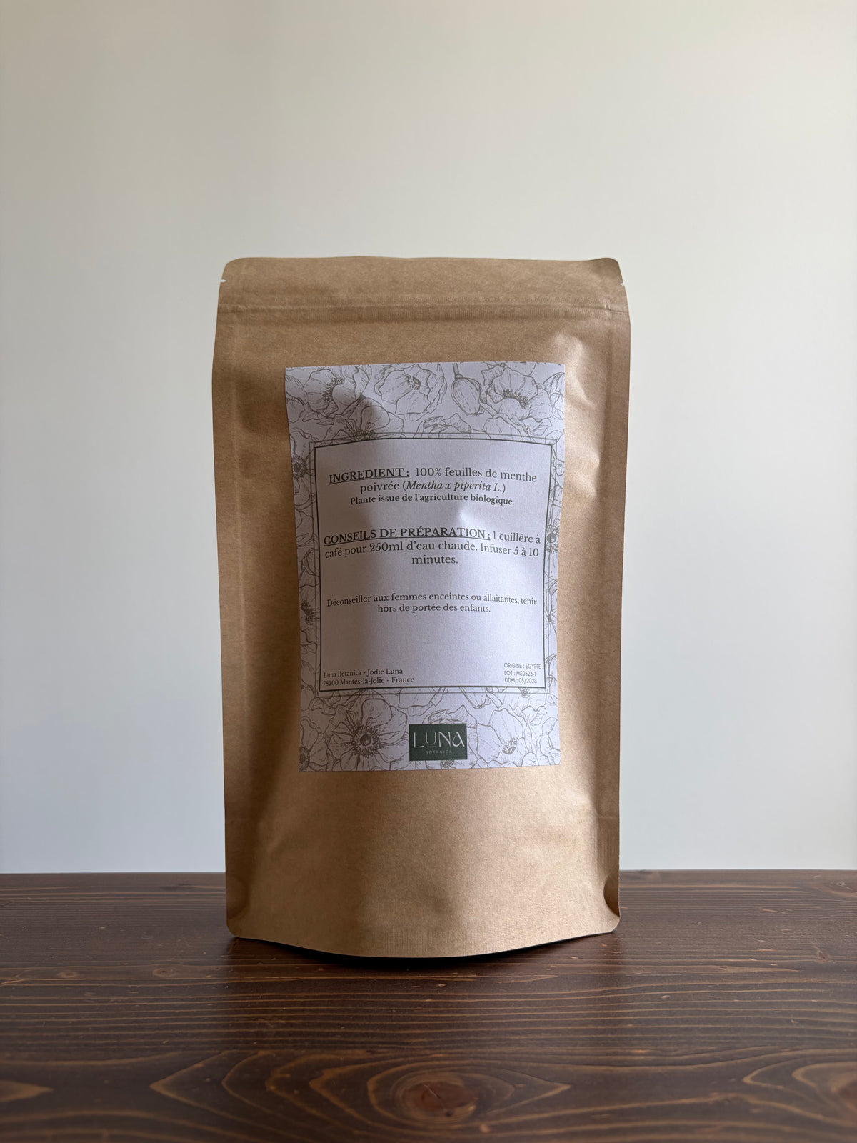 Menthe poivrée bio - Feuilles séchées - 100 g