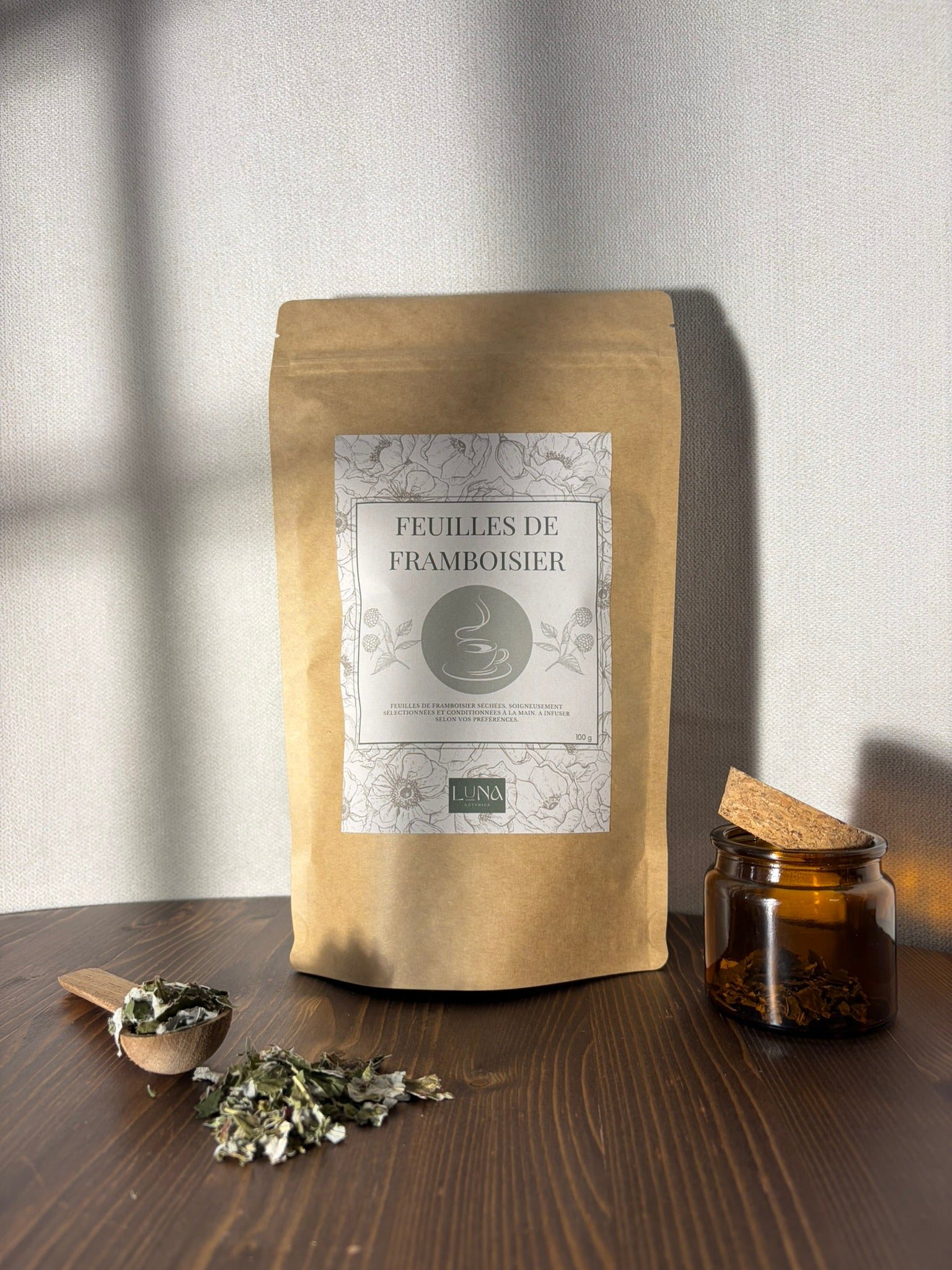 Framboisier – Feuilles séchées – 100 g