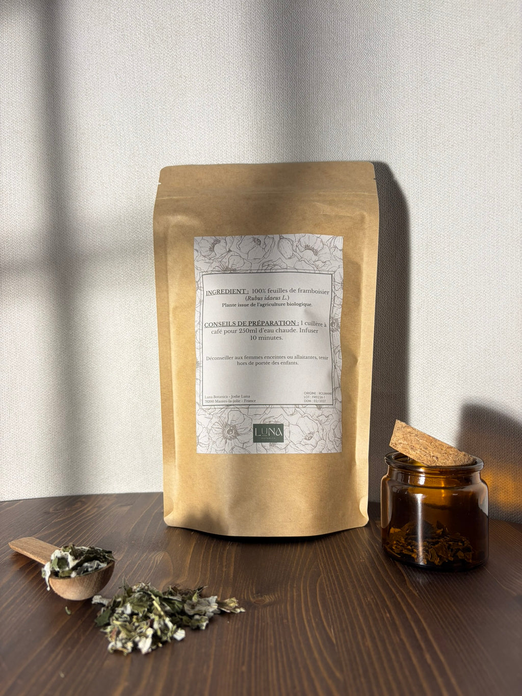 Framboisier – Feuilles séchées – 100 g