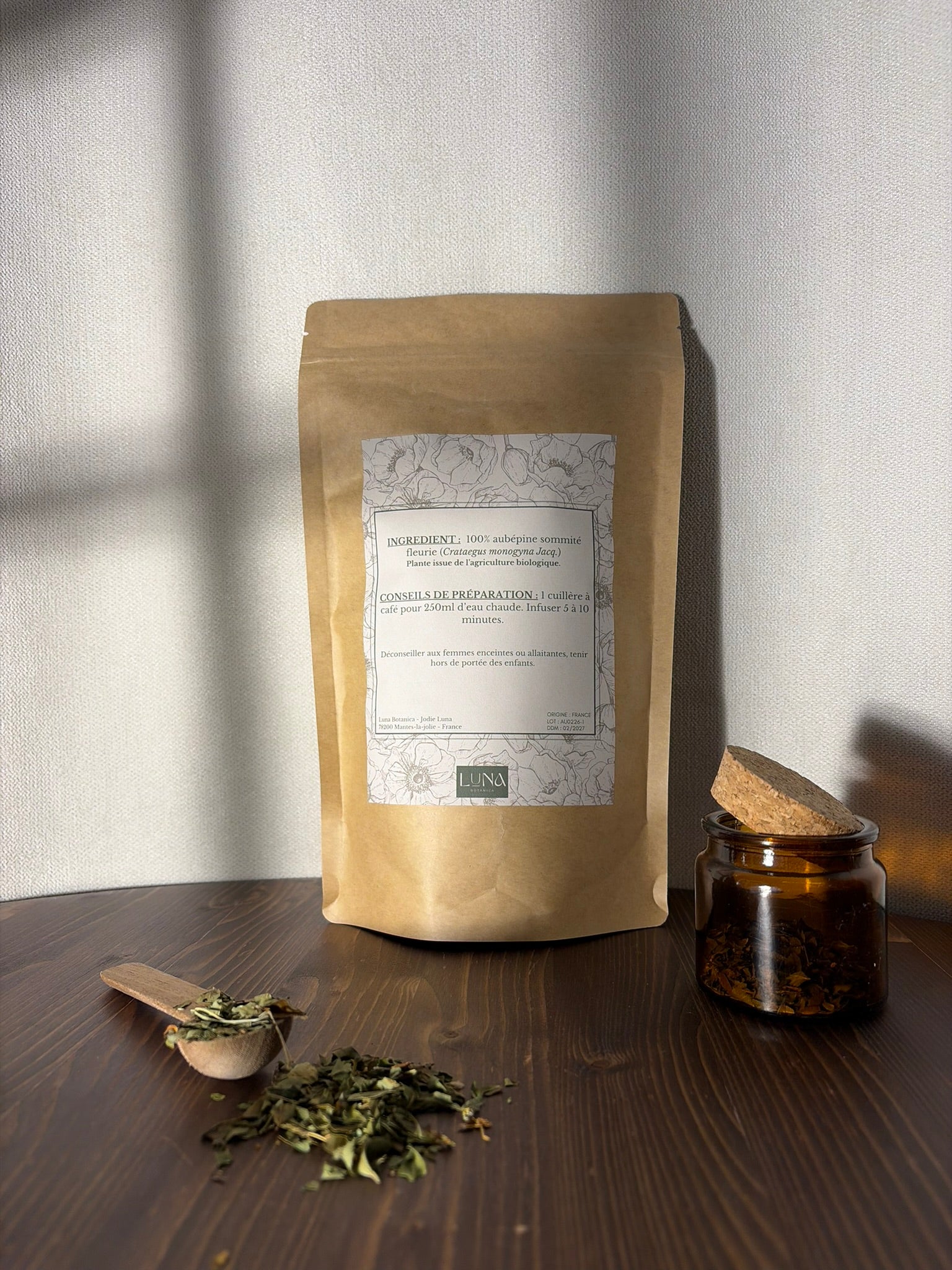 Aubépine - sommité fleurie - 100 g