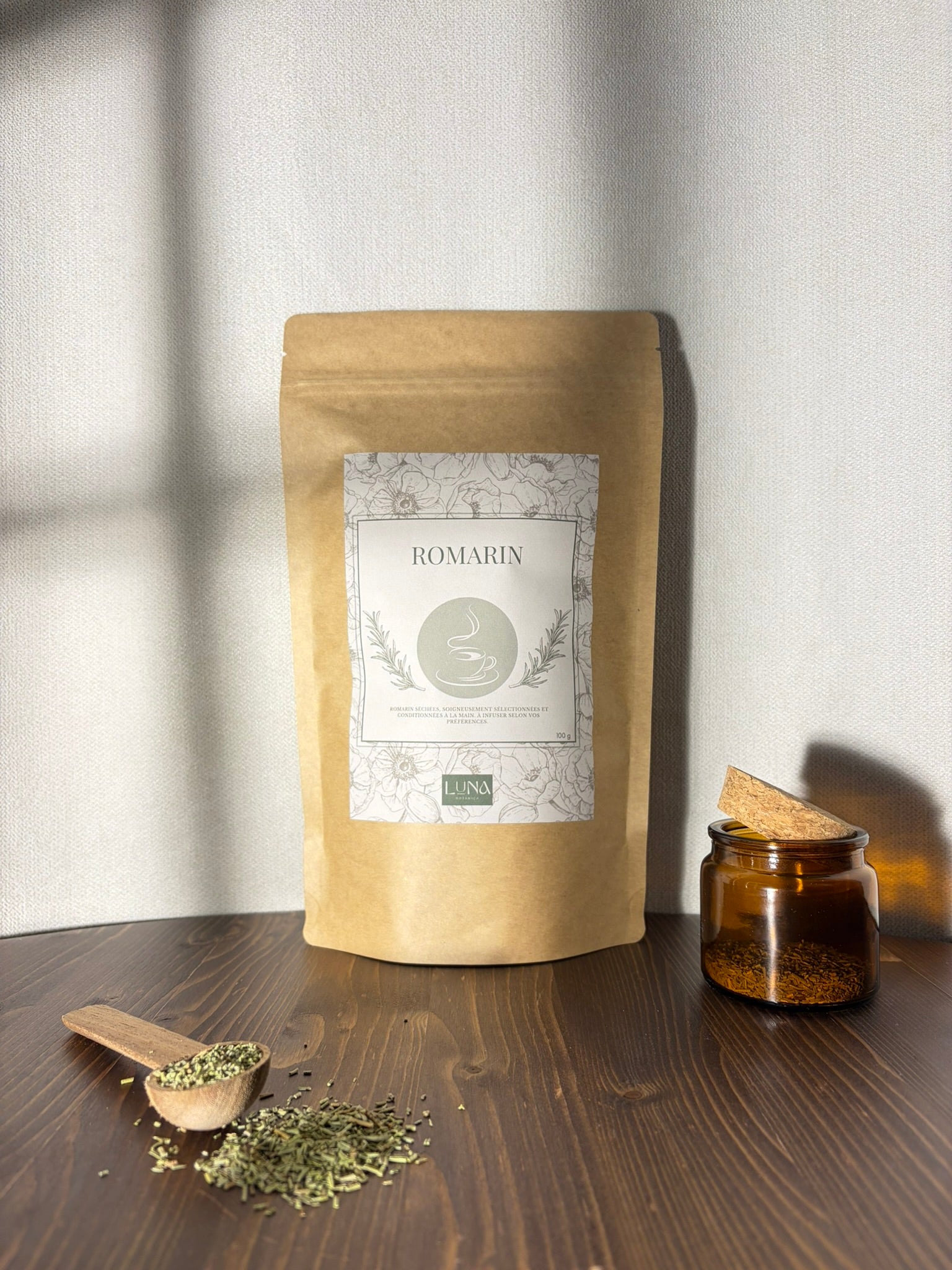 Romarin – Feuilles séchées – 100 g