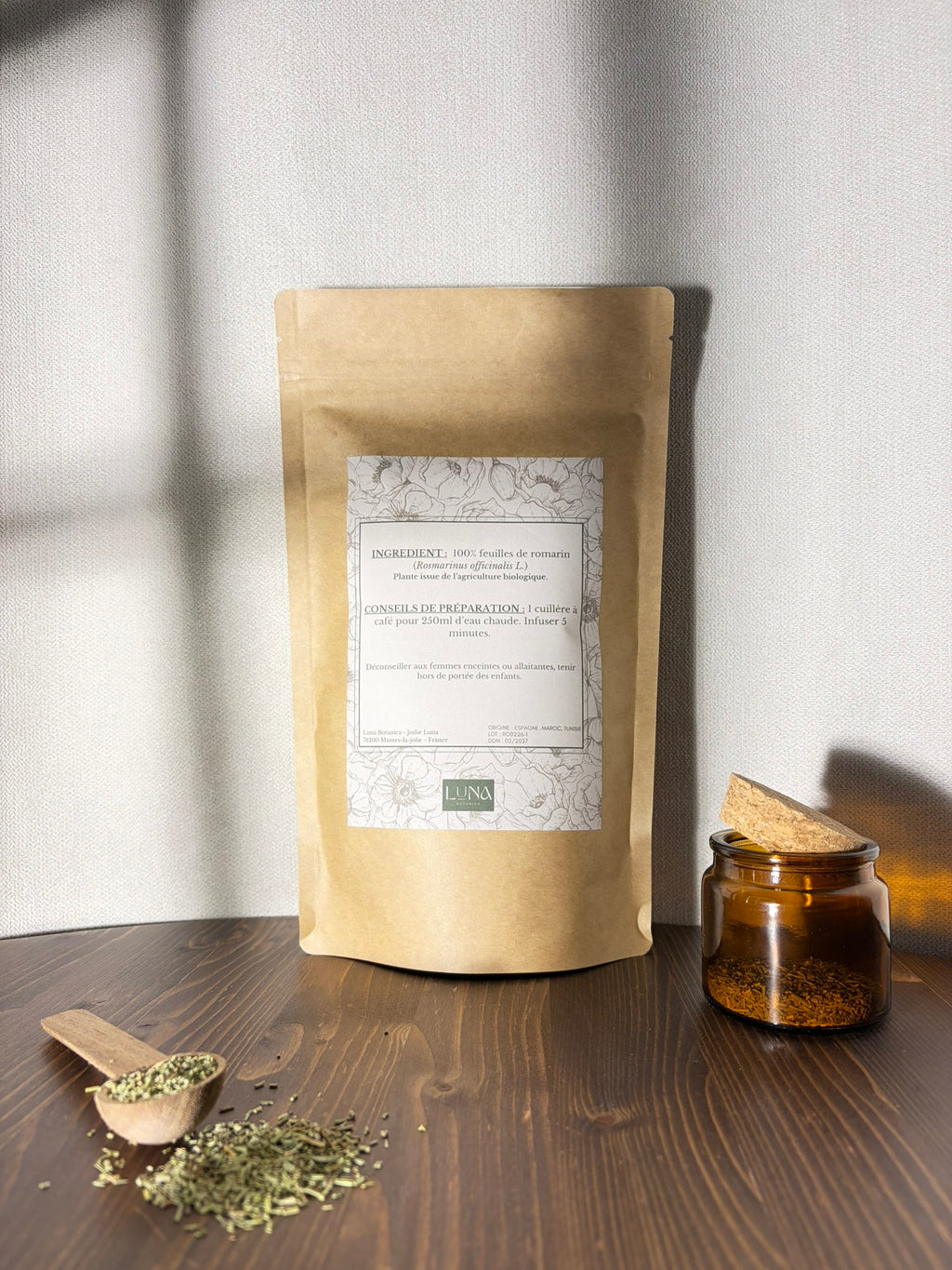 Romarin – Feuilles séchées – 100 g