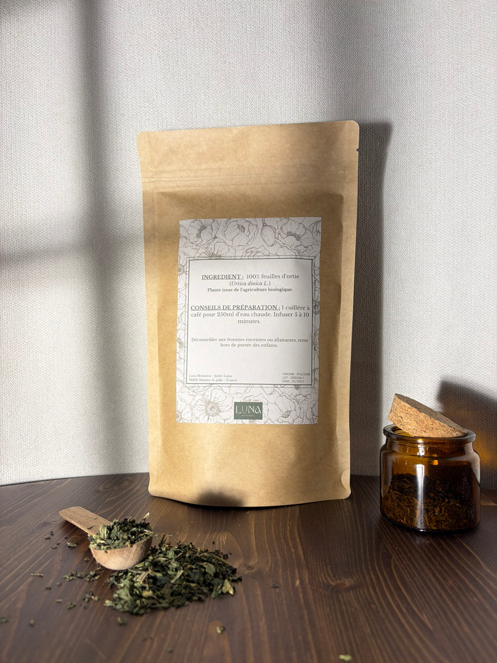 Ortie – Feuilles séchées – 100 g