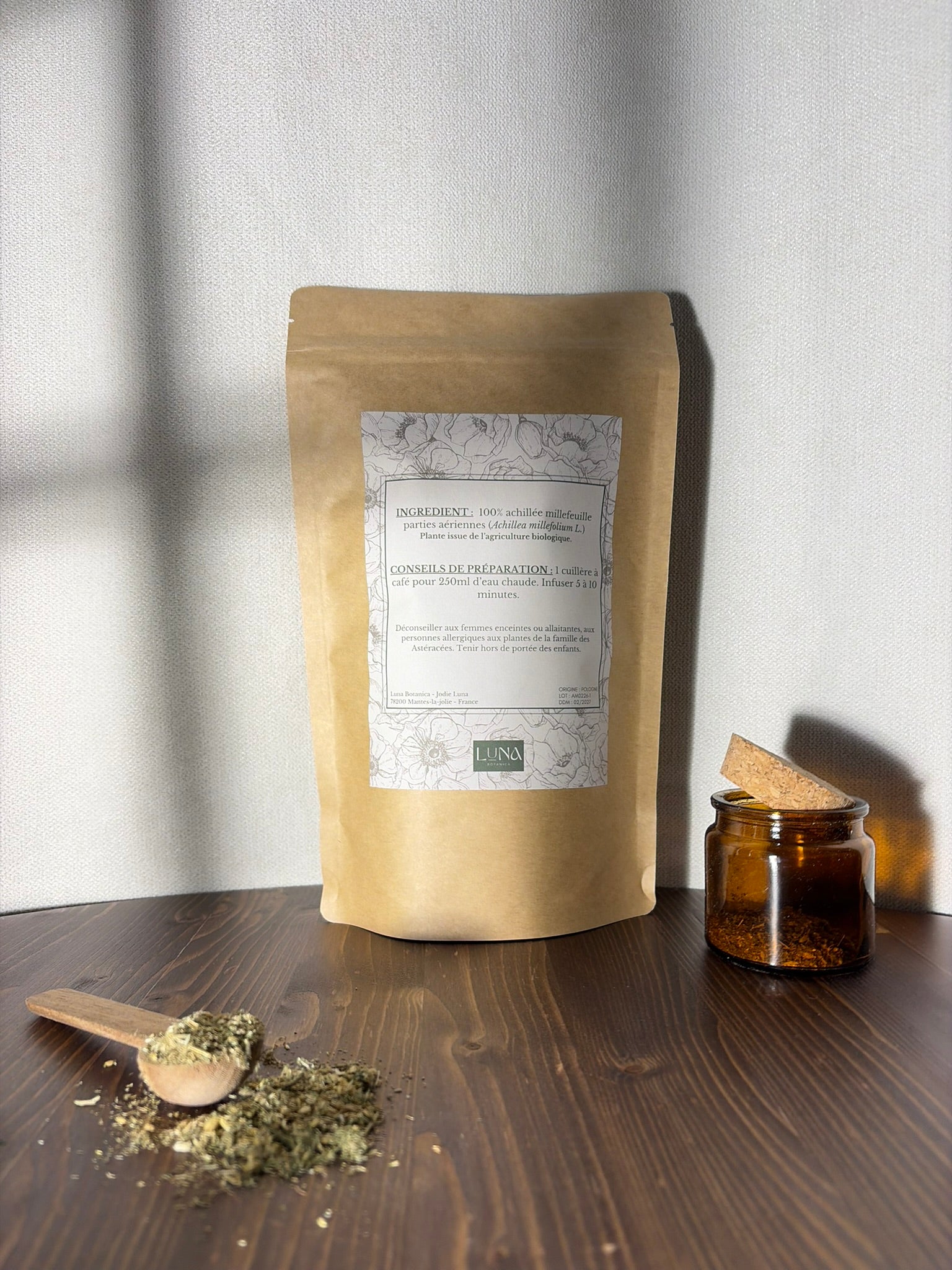 Achillée Millefeuille – Parties aériennes séchées – 100 g